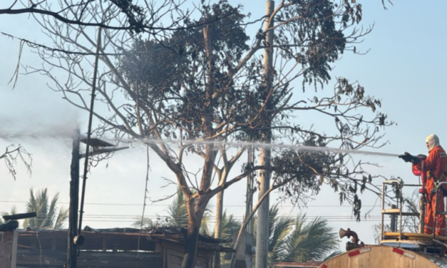 Incendio en un hotel de Escuintla, Guatemala