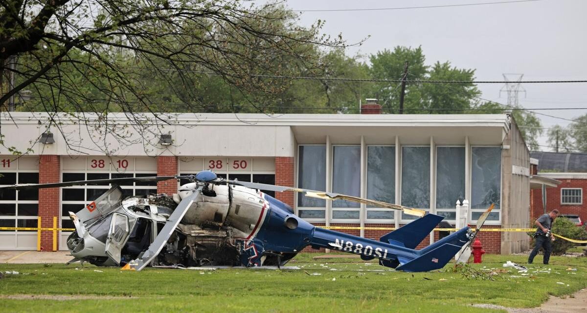 Un helicóptero se estrella en Illinois y deja varios heridos