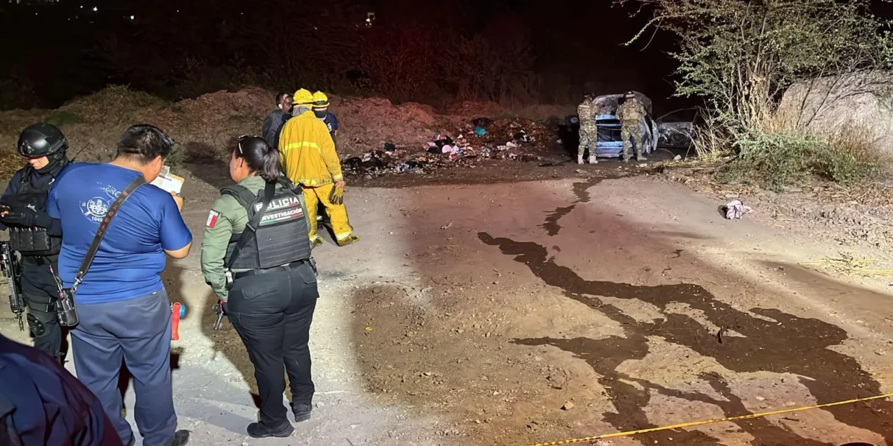 Localizan cuerpo carbonizado en la cajuela de un vehículo incendiado en Culiacán, México