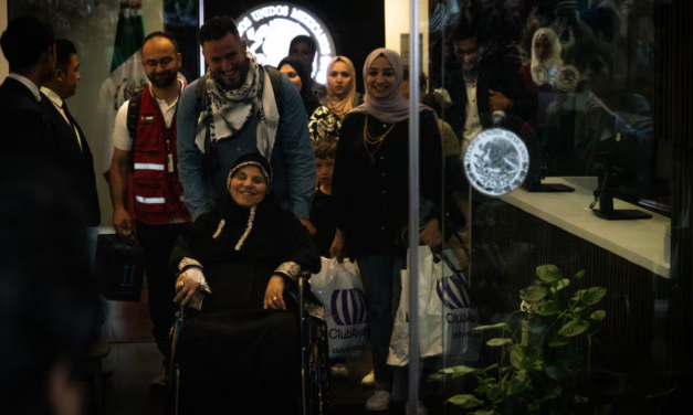 Llegó a México la primera familia refugiada proveniente de Gaza