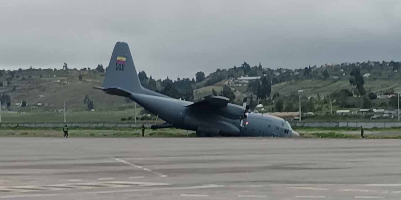 Un avión de la Fuerza Aérea Ecuatoriana se accidenta