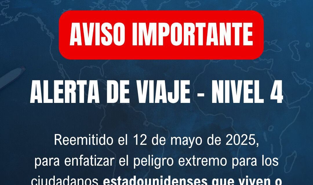 Estados Unidos recomienda «No viajar a Venezuela»