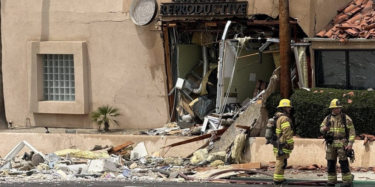 Una bomba explotó afuera de una clínica de fertilidad en Palm Springs, California, EE.UU.