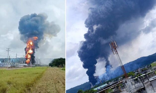 Fuerte explosión en una refinería en Ecuador