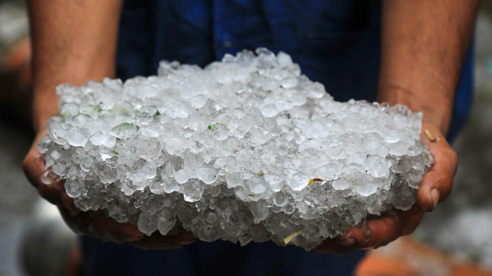 Tormenta de granizo azotó Alejandría, Egipto