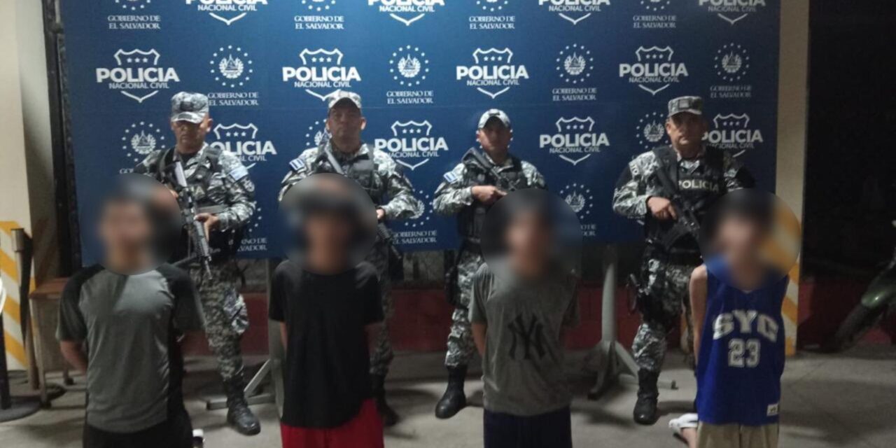 Cuatro jóvenes fueron capturados por el homicidio de una adolescente de 14 años en El Salvador