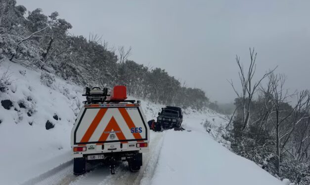 Tormenta de nieve golpea el sur de Australia