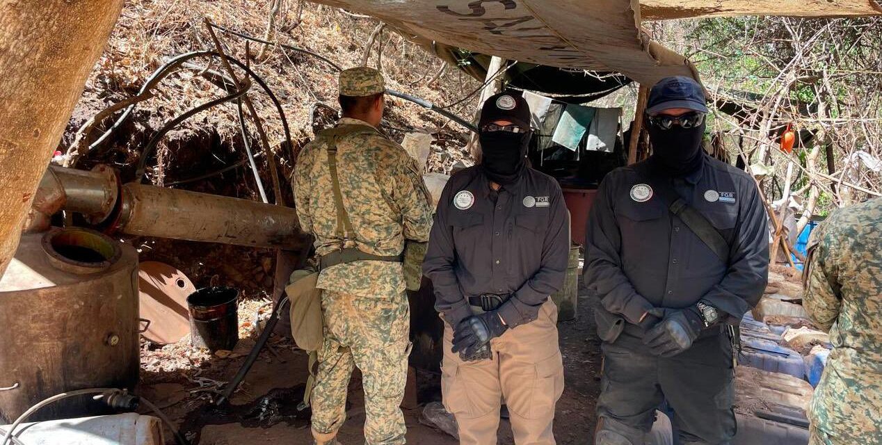 Desmantelan laboratorio de drogas sintéticas y pista clandestina en centro de México