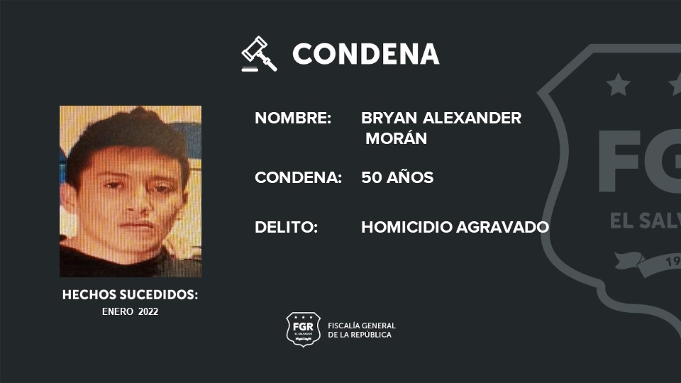Hombre fue condenado a 50 años de cárcel por homicidio pasional en El Salvador