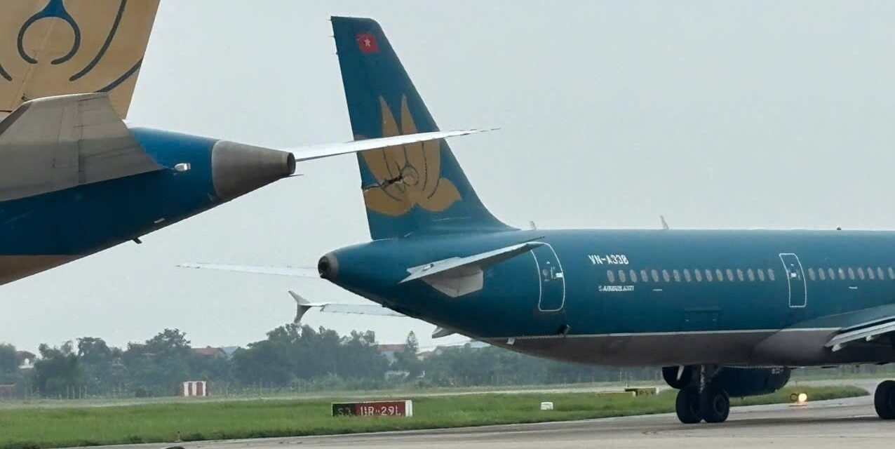 Chocan dos aviones de Vietnam Airlines