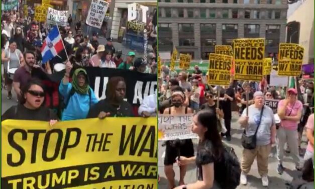 Protestas contra la guerra en varias ciudades de Estados Unidos