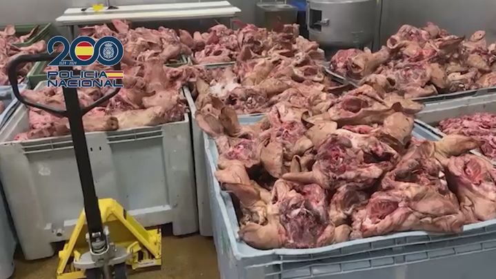 Policía capturó a empresario que vendía carne putrefacta en España