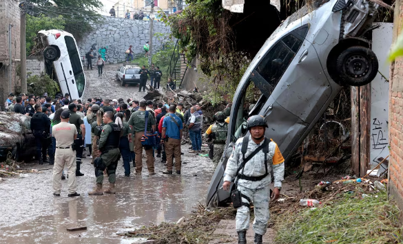 Una bebé falleció tras intensas lluvias en México