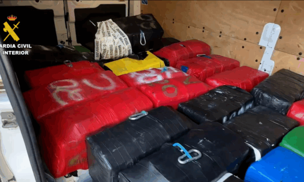 Guardia Civil incauta 1,5 toneladas de cocaína con destino a costas de Rota y Cádiz, España