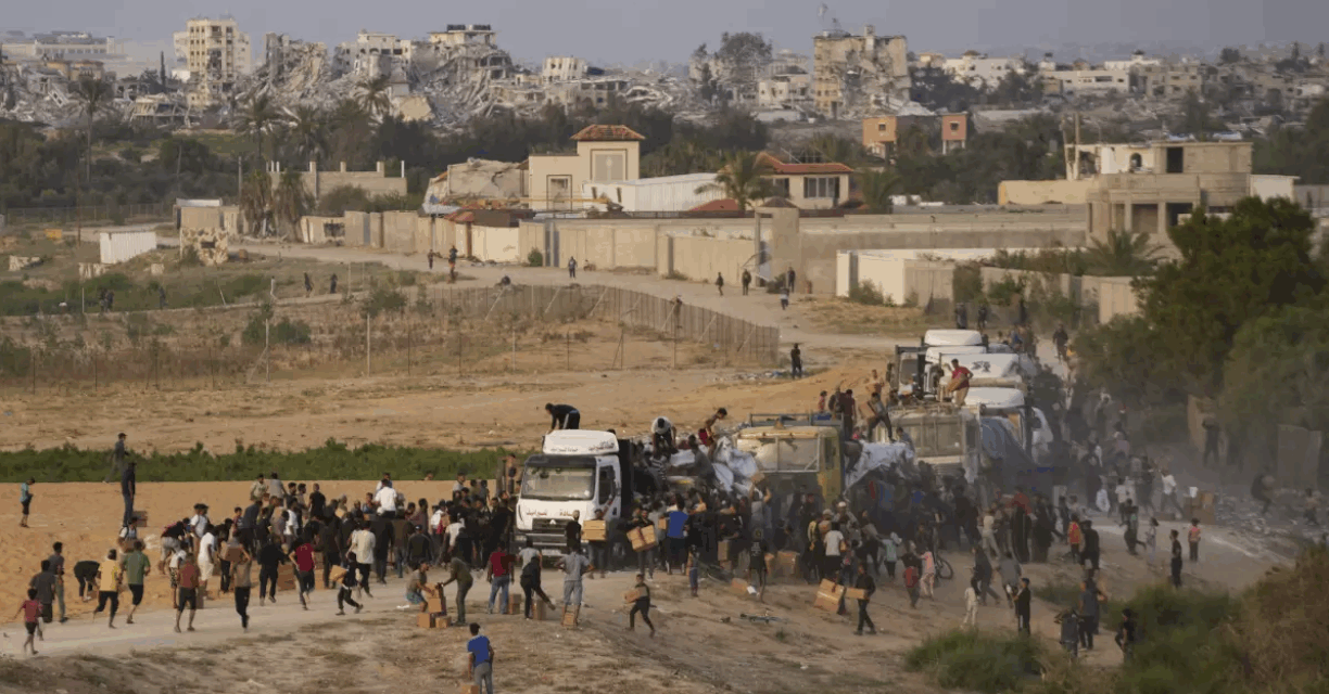 Israel anuncia primeras entregas de ayuda humanitaria en Gaza
