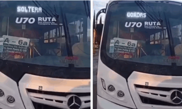 Autoridades investigan mensaje misógino en transporte público en Puebla, México