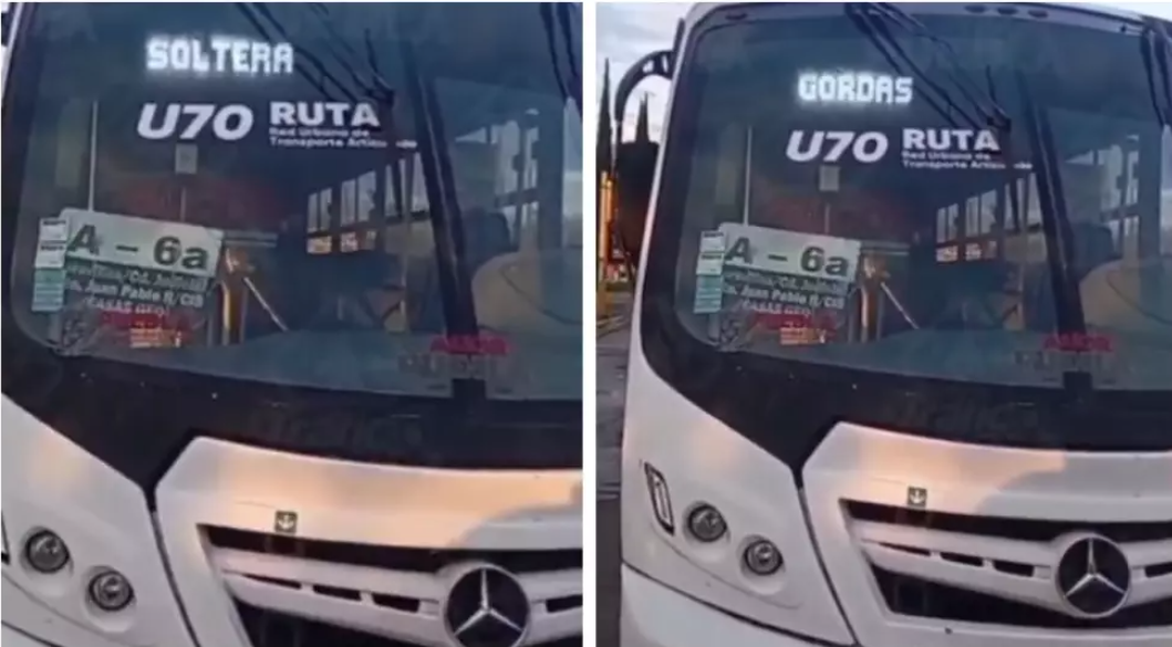 Autoridades investigan mensaje misógino en transporte público en Puebla, México