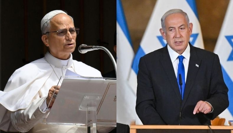 Papa y Netanyahu conversan tras ataca a iglesia católica en Gaza