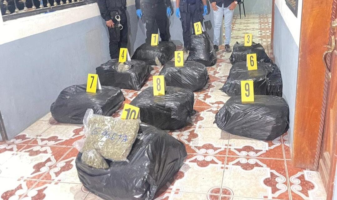 Más de 100 kilos de marihuana incautados en Guatemala