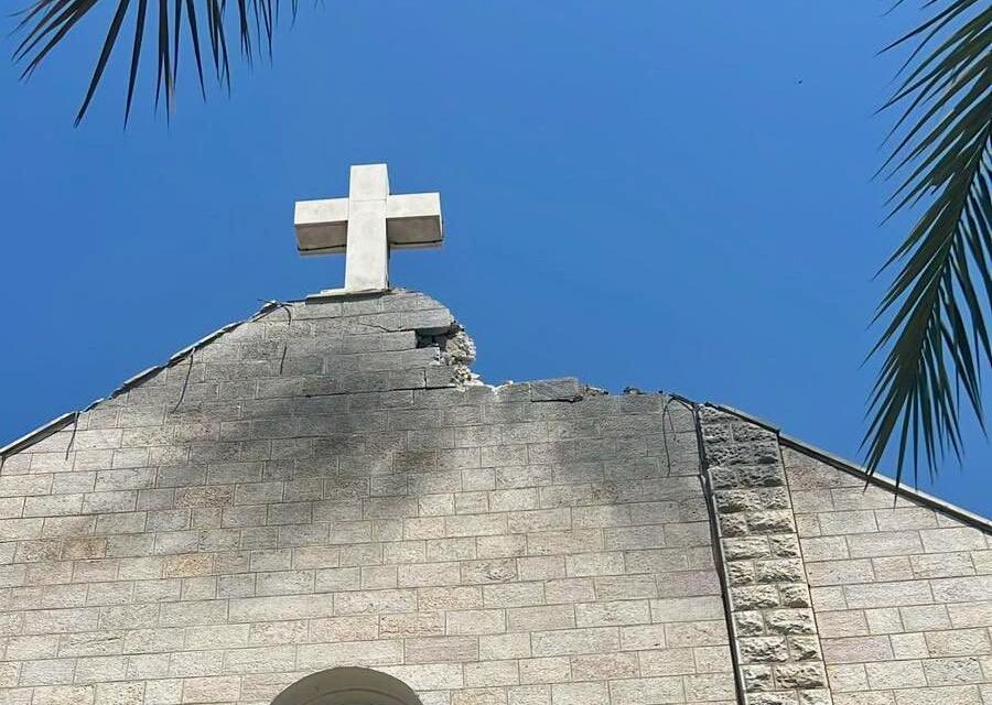 Israel atacó iglesia en la Franja de Gaza
