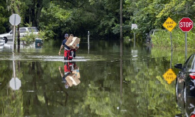 Lluvias provocan inundaciones en Carolina del Norte, Estados Unidos