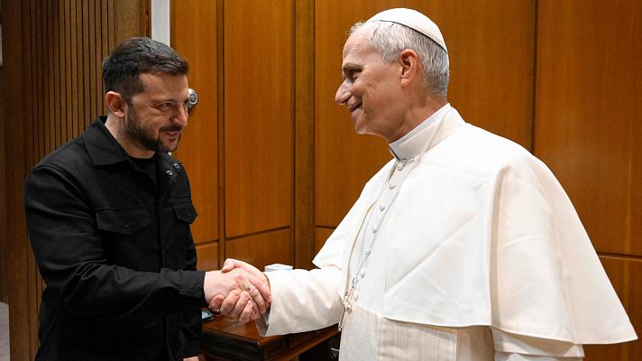 Zelenski se reúne con el papa antes de una conferencia sobre la reconstrucción de Ucrania