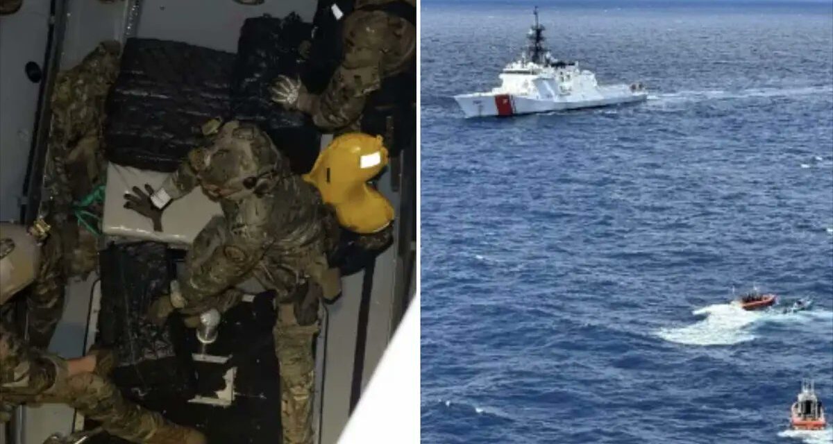 EE. UU. incauta más de siete toneladas de cocaína en el océano Pacífico