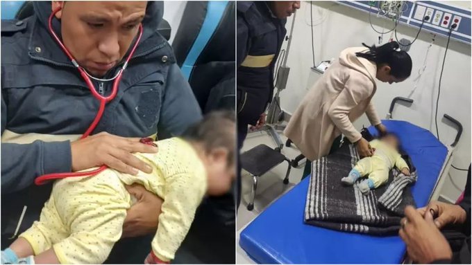Rescatan con vida a bebé de tres meses abandonado en la capital de México