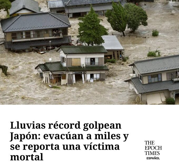 Japón insta a millones de personas a evacuar tras intensas lluvias en el suroeste del país