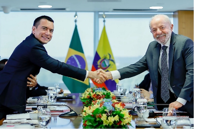Presidente Noboa alcanza varios acuerdos de cooperación con Brasil
