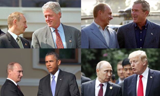 En los últimos 25 años Putin se ha reunido con cinco presidentes de EE. UU.