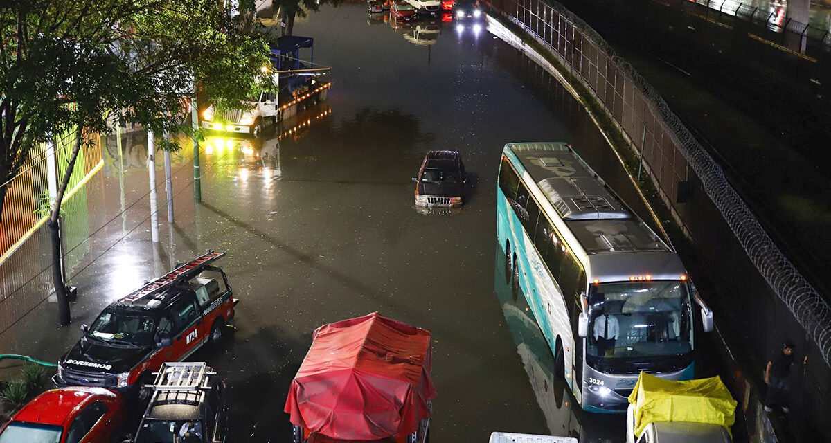 Inundaciones y afectaciones por lluvia intensa en la capital de México