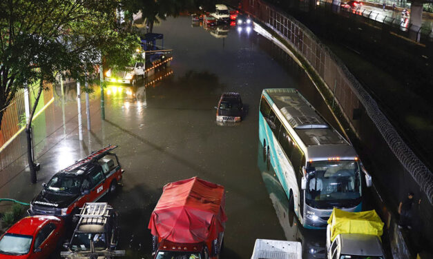 Inundaciones y afectaciones por lluvia intensa en la capital de México