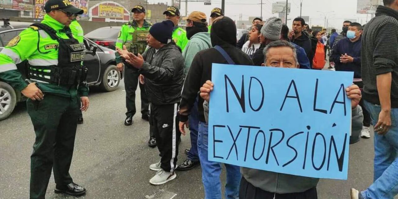 La extorsión se dispara en Perú