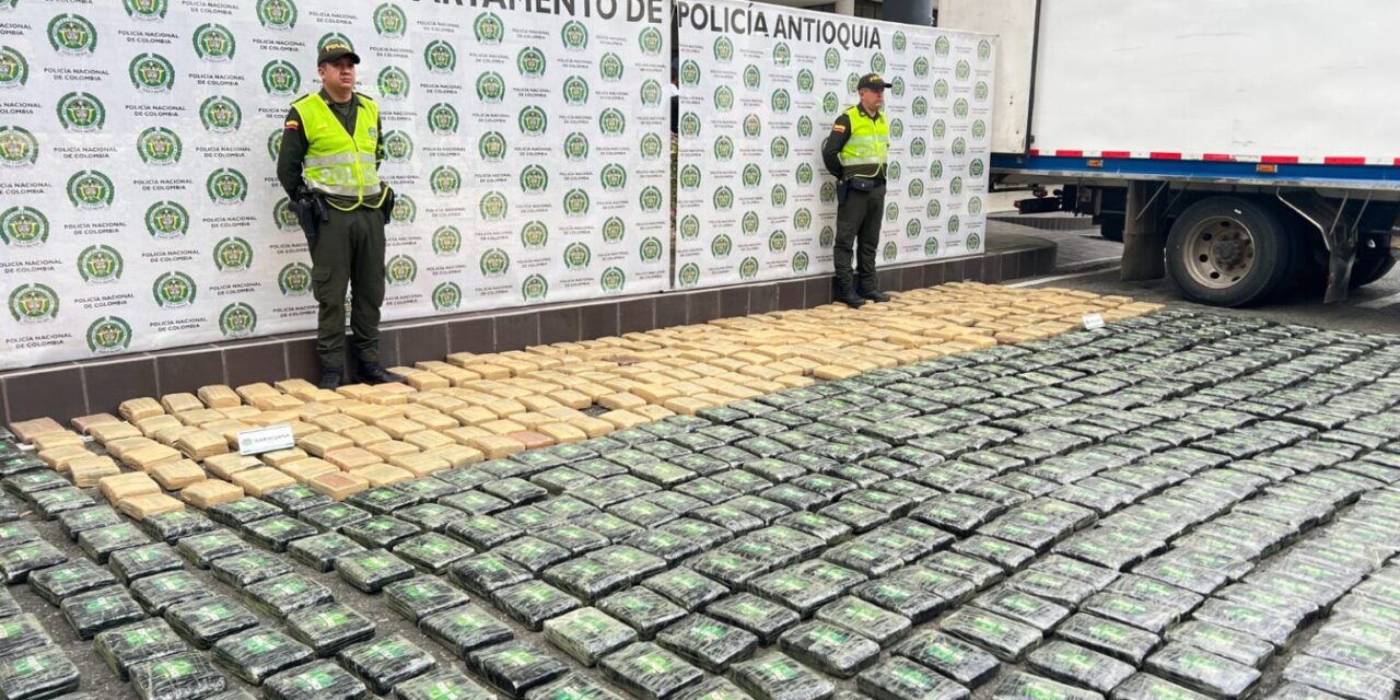 1.2 toneladas de marihuana fueron incautadas en Colombia
