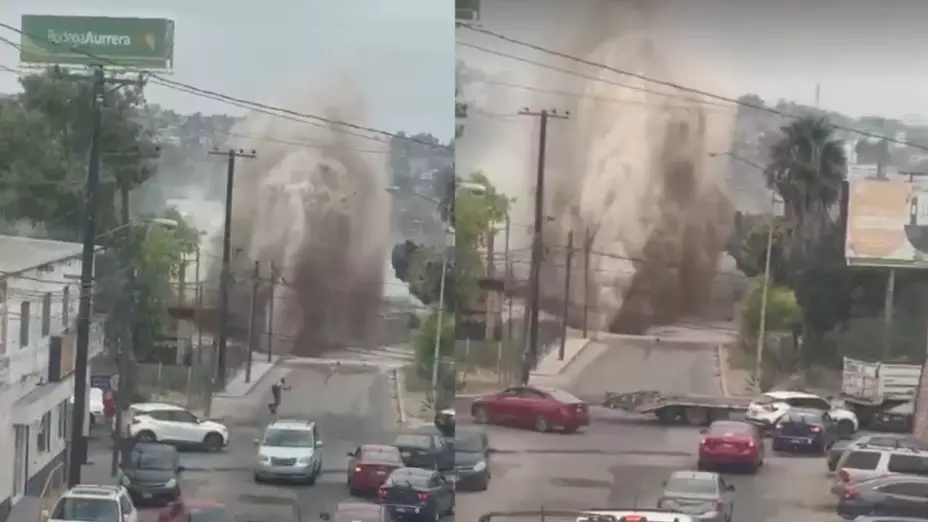 Mega fuga de agua en Tijuana deja sin servicio a más de 600 colonias