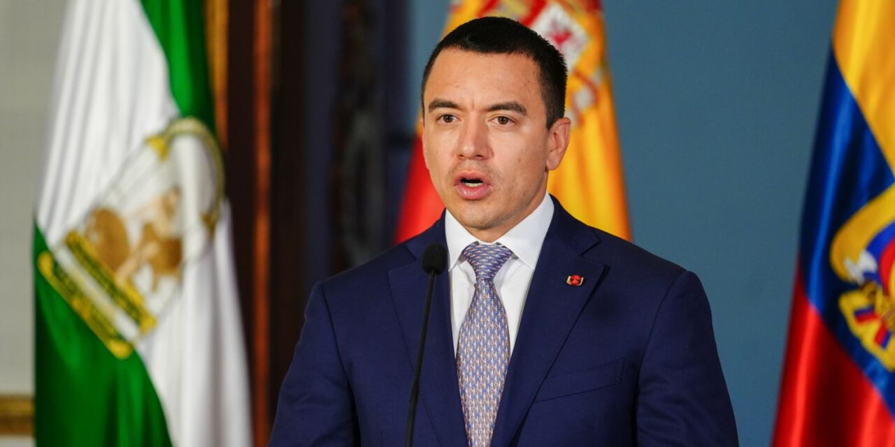 Daniel Noboa anuncia convocatoria a una Asamblea Constituyente en Ecuador