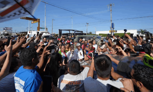 Sheinbaum fue rechazada por afectados de las lluvias en Veracruz, México
