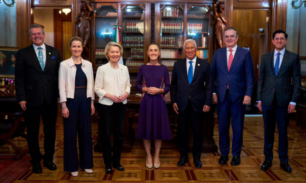 Sheinbaum y la Unión Europea firman acuerdo histórico en medio de tensiones comerciales con EE.UU.