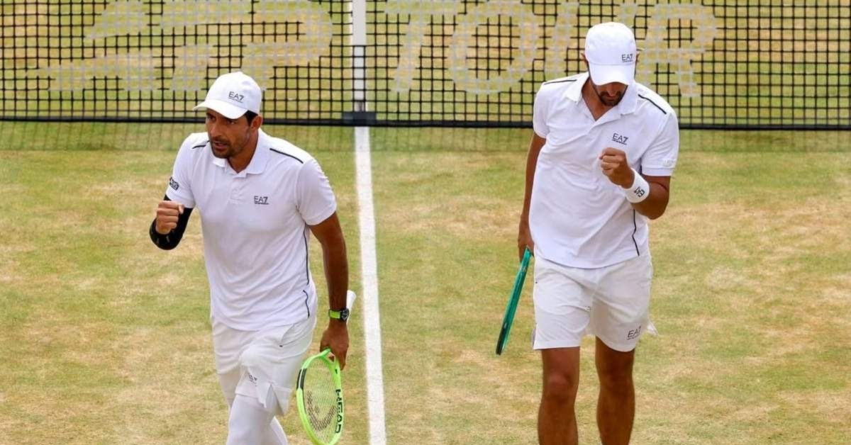 Tenista salvadoreño hace historia al clasificar a su primera final de parejas en Wimbledon
