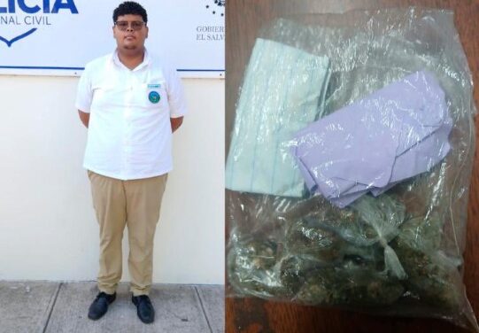 Capturan a estudiantes salvadoreño intentando ingresar varias porciones de marihuana