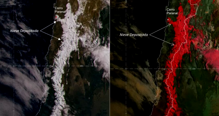Uno de los lugares más secos del mundo se cubre por completo de nieve en Suramérica