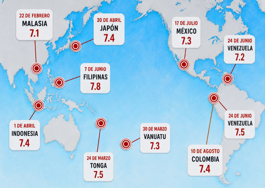 ¿Cuáles son los terremotos más devastadores registrados en este 2026?