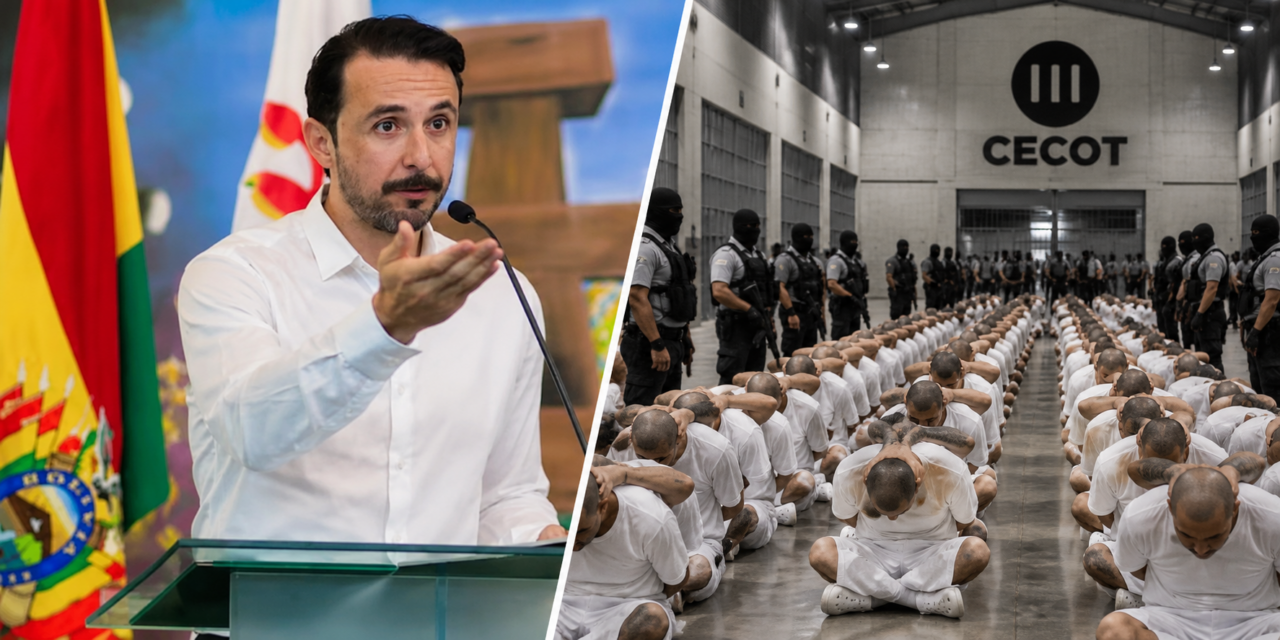 Bolivia quiere construir “La Tumba”, una megacárcel inspirada en el CECOT de Nayib Bukele