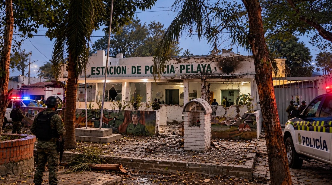 Seis policías heridos tras ataque con drones cargados con explosivos